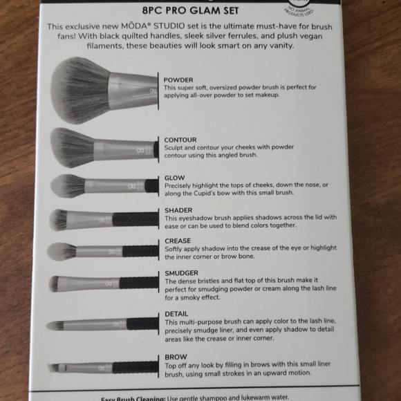 BNWT Moda Studio 8pc pro glam set - Picture 8 of 8